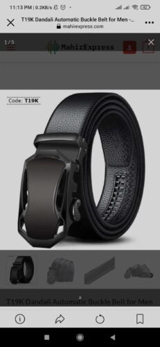 T19K Dandali Automatic Buckle Belt for Men photo review