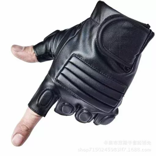 Tactical Adjustable Half Finger Driving Glove