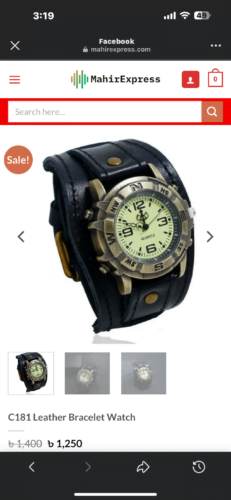 C181 Leather Bracelet Watch photo review