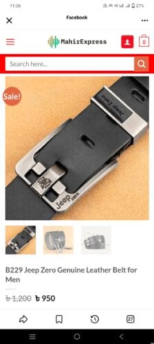 B229 Jeep Zero Genuine Leather Belt for Men photo review