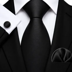 TY24 STARL 100% Silk Tie Hanky Cufflinks Sets - Image 3