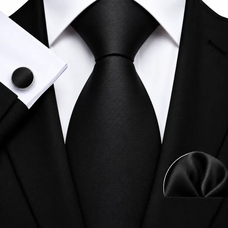 TY24 STARL 100% Silk Tie Hanky Cufflinks Sets - Image 3