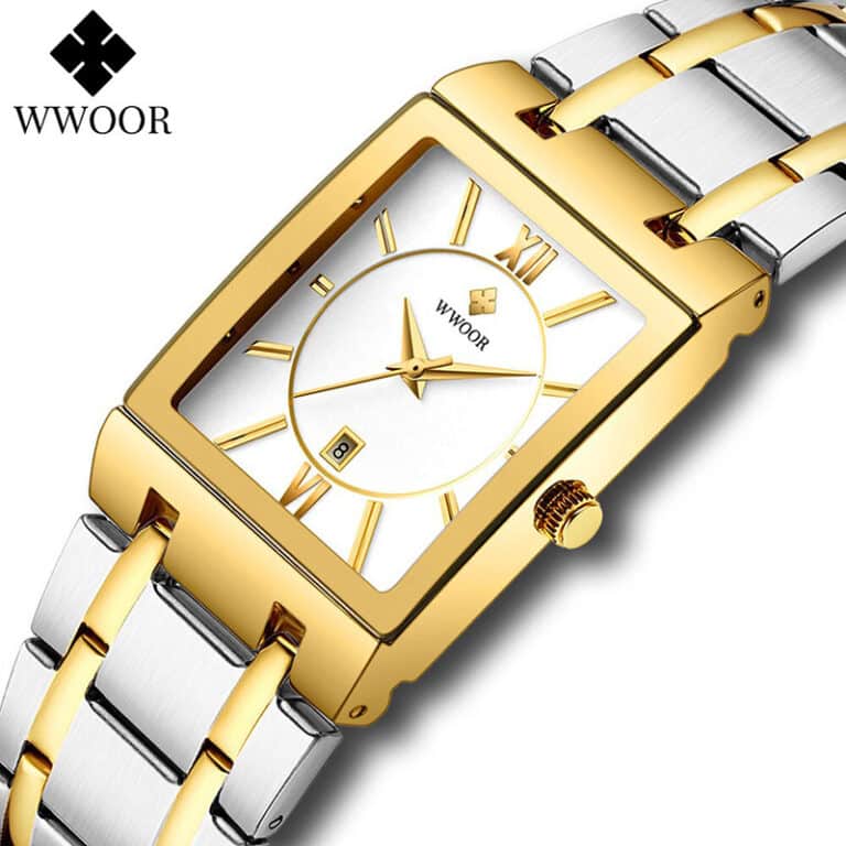 WR19G WWOOR 8858 Square Fashion Watch for Men - Mahir Express