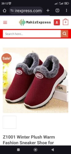 Z1001 Winter Plush Warm Fashion Sneaker Shoe for Women photo review