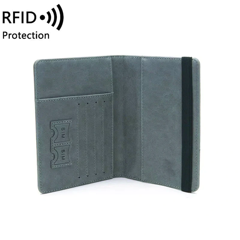 A1001 PU Leather Travel Passport Holder - Image 2