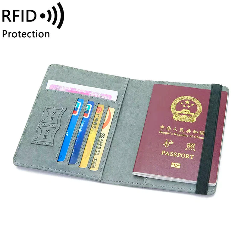 A1001 PU Leather Travel Passport Holder - Image 5