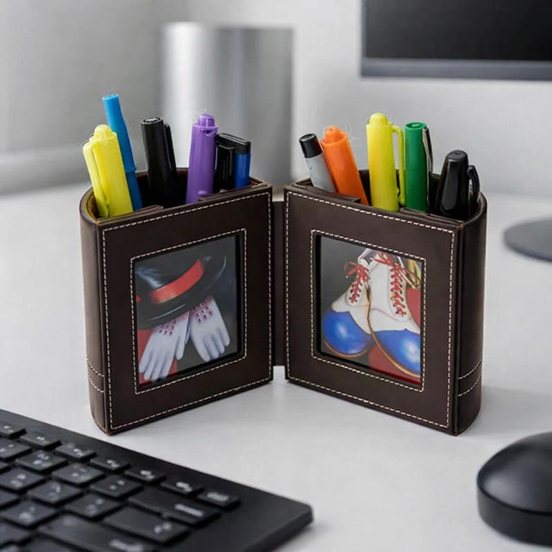 P1042 Desk Organizer with Pen Holder & Photo Frame
