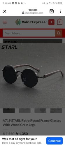 A719 STARL Retro Round Frame Glasses With Wood Grain Legs photo review