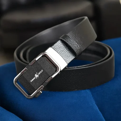 B529 bekeleBOLO Genuine Leather Automatic Buckle Belt