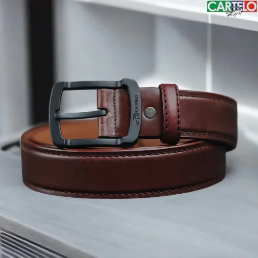 B9015 CARTELO Premium Genuine Leather Belt For Men - Image 3