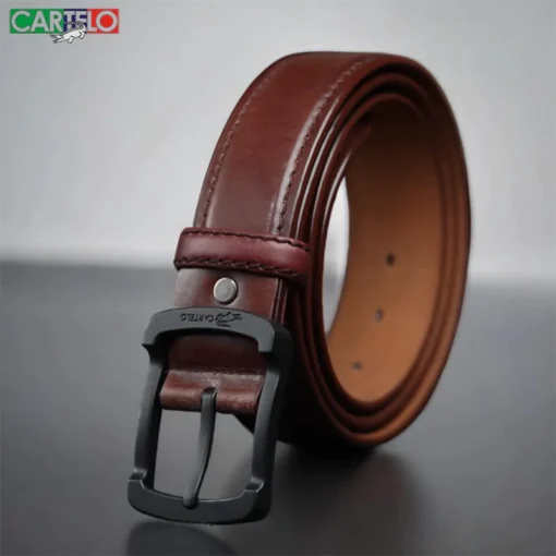 B9015 CARTELO Premium Genuine Leather Belt For Men - Image 2