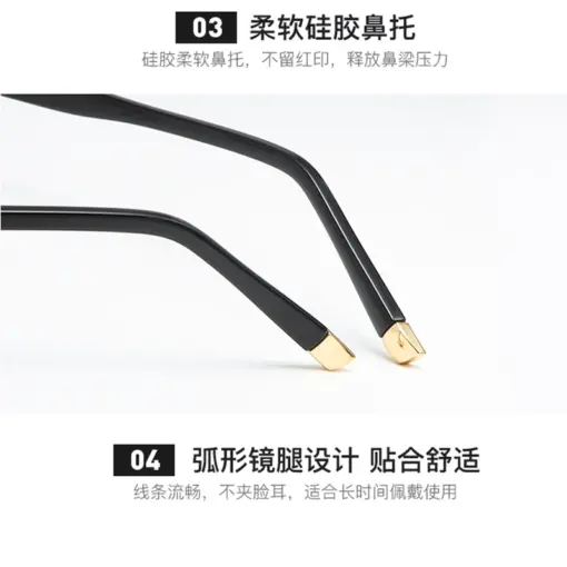 A786 Retro Fashion Unisex PC Sports Reading Glasses - Image 3