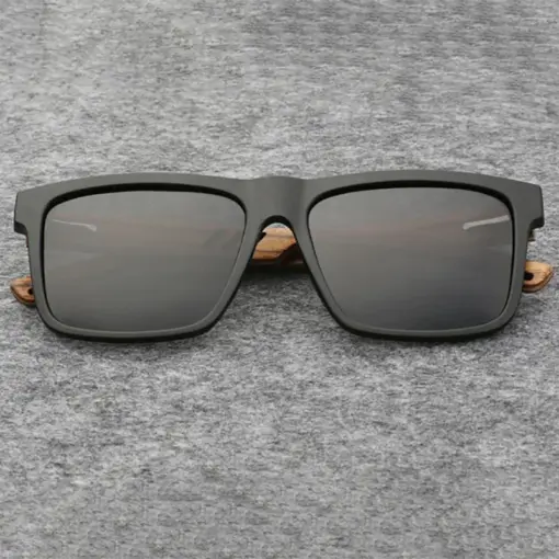 A787 Bamboo Wood Polarized Sunglasses – Stylish UV Protection for Men & Women - Image 3