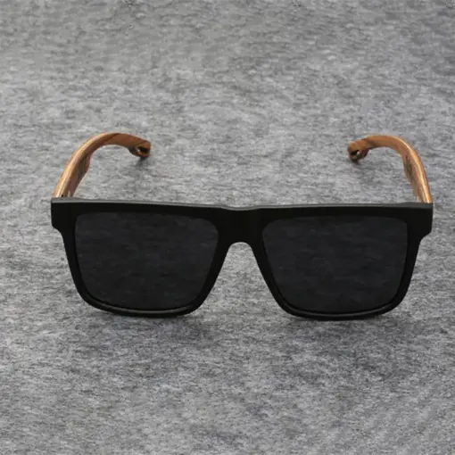 A787 Bamboo Wood Polarized Sunglasses – Stylish UV Protection for Men & Women - Image 2