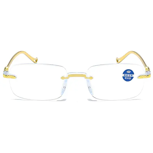 A813 Frameless HD Anti-Blue Light Premium Glasses - Image 2