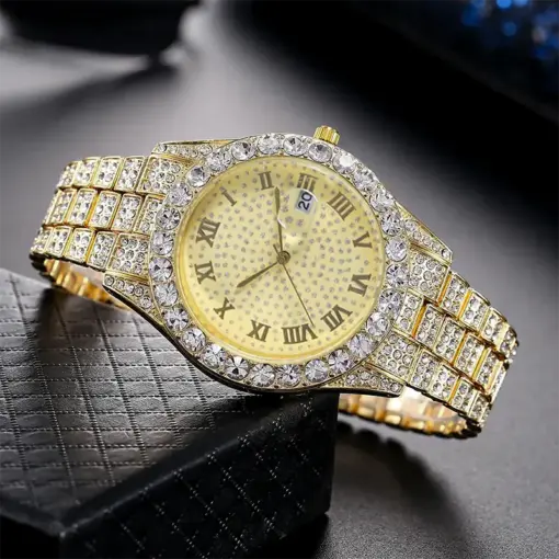 K1059 Luxury Elegant Big Dial Watch with Bracelete - Image 4