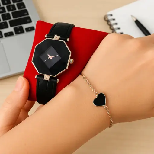 K1062 Luxury Elegant Watch With Bracelet For Women - Image 2