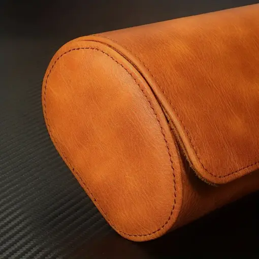 P1045 Genuine Leather 3 Slots Storage Case for Wrist Watch - Image 4