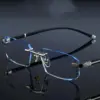 A795 New Cut-Edge Frameless HD Anti-Blue Light Glasses for Men