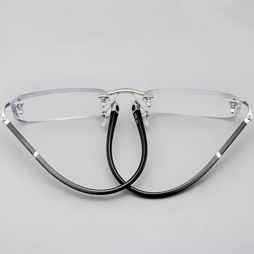 A796 New Cut-Edge Frameless HD Anti-Blue Light Glasses for Men - Image 4