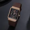 K1066 Premium Rectangle Silicone Strap Watch