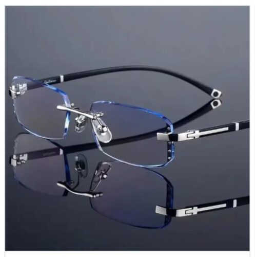A795 New Cut-Edge Frameless HD Anti-Blue Light Glasses for Men photo review
