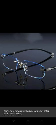 A795 New Cut-Edge Frameless HD Anti-Blue Light Glasses for Men photo review
