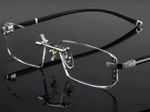 A796 New Cut-Edge Frameless HD Anti-Blue Light Glasses for Men photo review