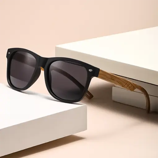 A802 Bamboo Wood Sunglasses Stylish for Men & Women - Image 2