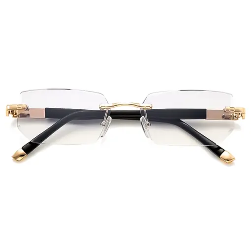 A806 New Cut-Edge Frameless HD Anti-Blue Light Glasses for Men - Image 8