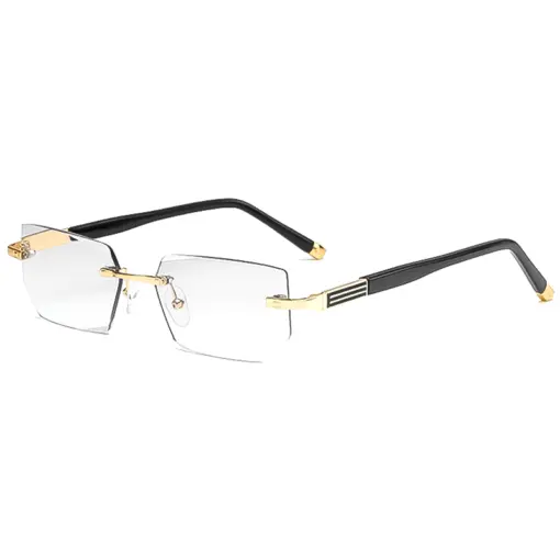 A806 New Cut-Edge Frameless HD Anti-Blue Light Glasses for Men - Image 2