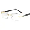A806 New Cut-Edge Frameless HD Anti-Blue Light Glasses for Men