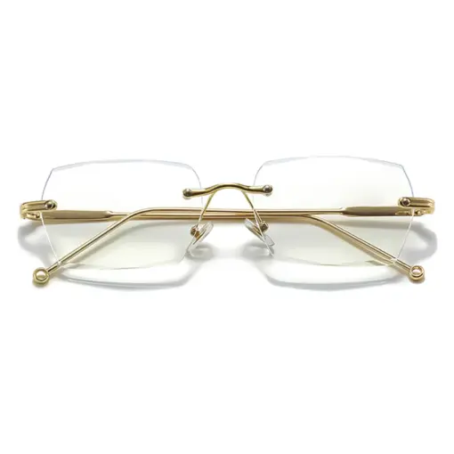 A816 New Cut-Edge Frameless HD Anti-Blue Light Glasses - Image 2