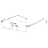 A817 New Cut-Edge Frameless HD Anti-Blue Light Glasses