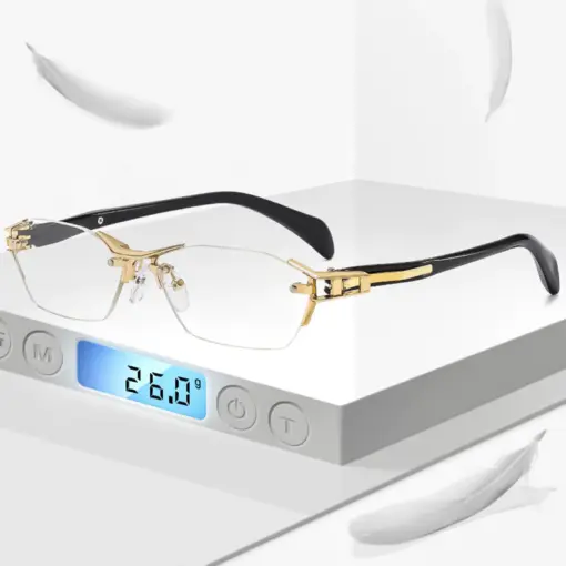 A818 Frameless HD Anti-Blue Light Premium Glasses - Image 2