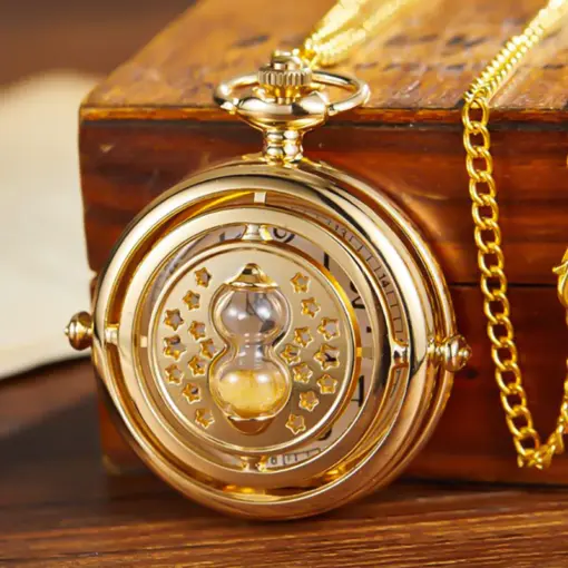 K1075 Gold Antique Pocket Watch For Gift - Image 4