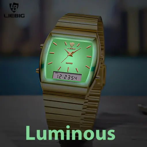 K1076 LIEBIG Dual Display Luminous Premium Watch - Image 5