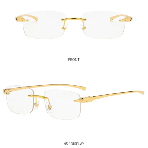 A821 Frameless HD Anti-Blue Light Premium Glasses - Image 4