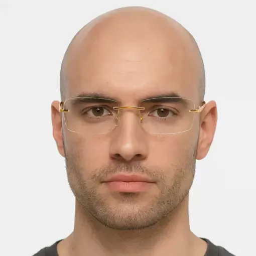 A821 Frameless HD Anti-Blue Light Premium Glasses - Image 3
