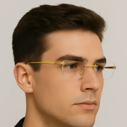 A821 Frameless HD Anti-Blue Light Premium Glasses - Image 2