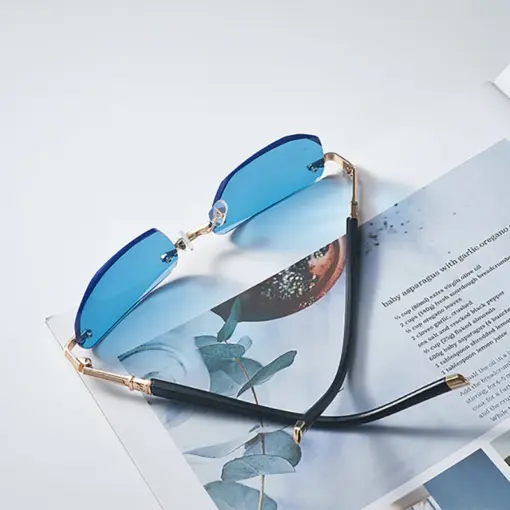 A822 New Cut-Edge Frameless HD Anti-Blue Light Glasses - Image 2