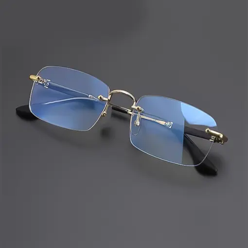 A826 Frameless HD Anti-Blue Light Premium Glasses - Image 3