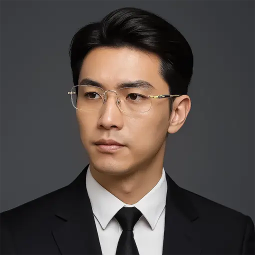 A826 Frameless HD Anti-Blue Light Premium Glasses - Image 2