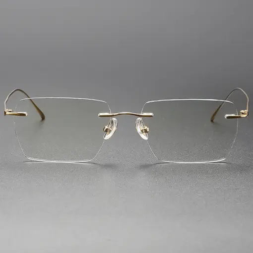 A828 Titanium Frame Anti-Blue Light Premium Glasses - Image 2