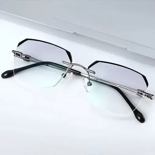 A832 Frameless HD Anti-Blue Light Premium Glasses - Image 2