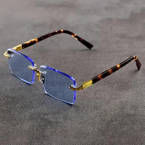 A833 New Cut-Edge Frameless HD Anti-Blue Light Glasses