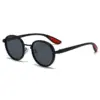 A835 STARL Retro Casual Round Black Sunglasses