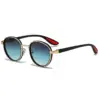 A836 STARL Retro Casual Gold-Rimmed Round Sunglasses