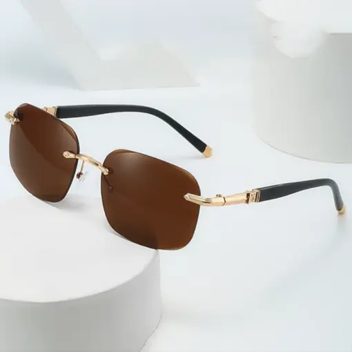 A838 New Cut-Edge Frameless HD Anti-Blue Light Glasses - Image 2