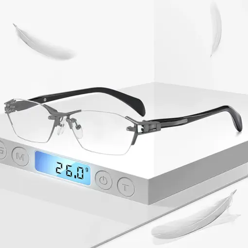 A840 Frameless HD Anti-Blue Light Premium Glasses - Image 3